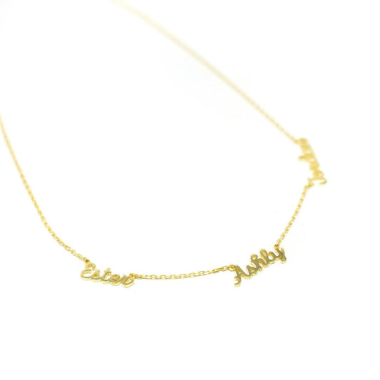 Custom Script My Mantra Name Necklace