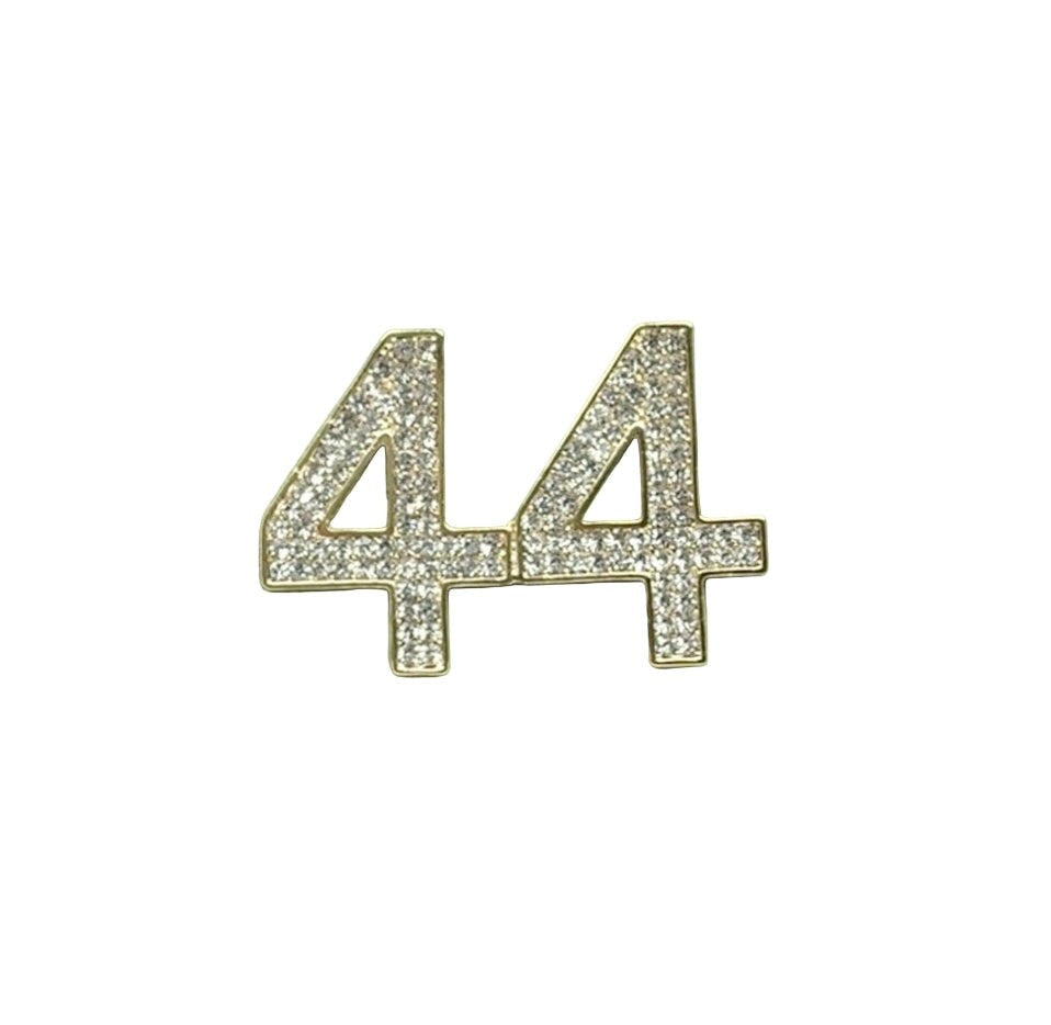 Customized Number Brooch
