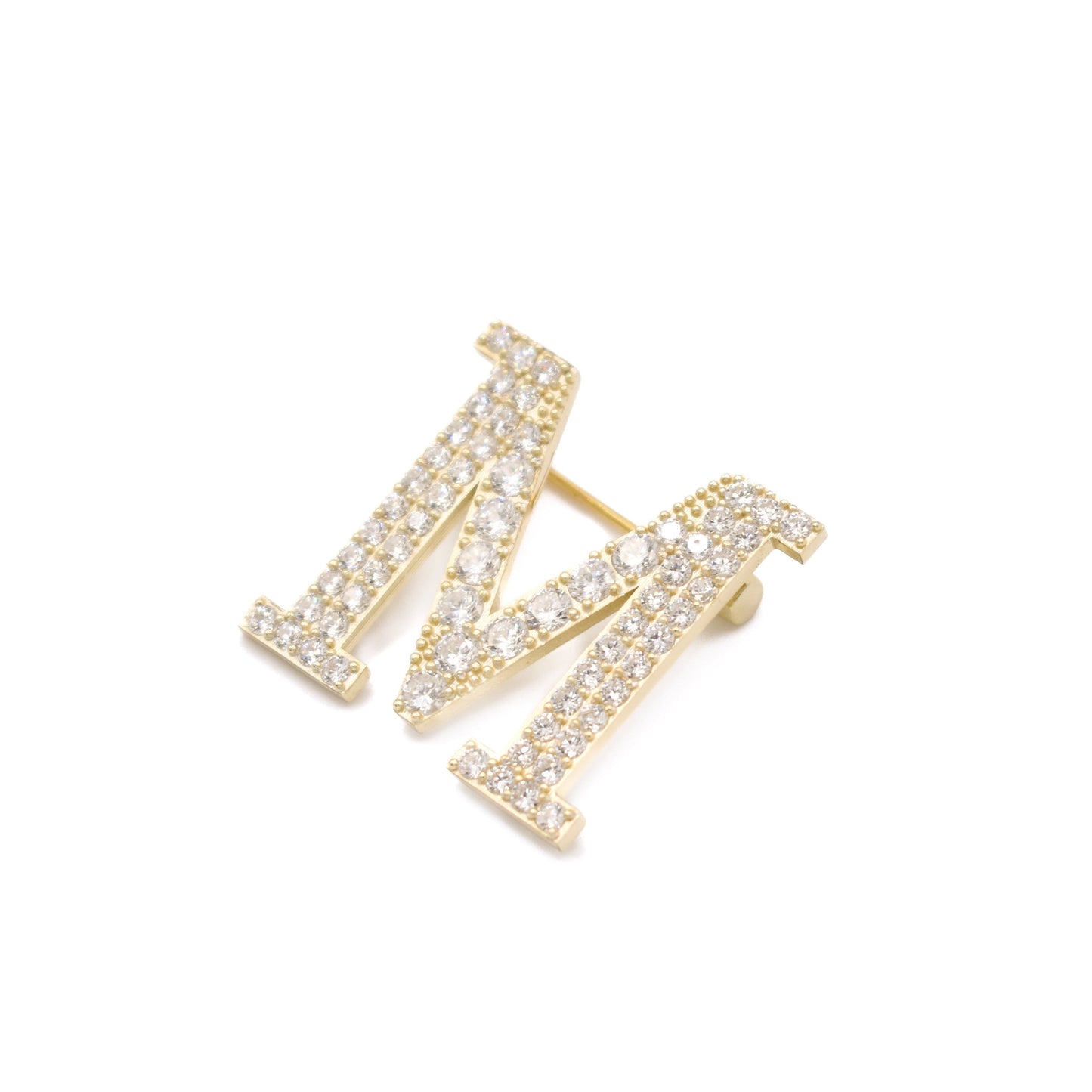 Game Day Initial & Number Brooch