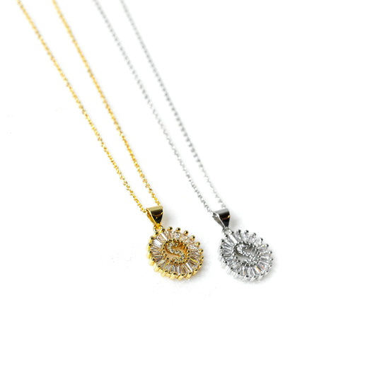 Mini Radiant Initial Necklaces