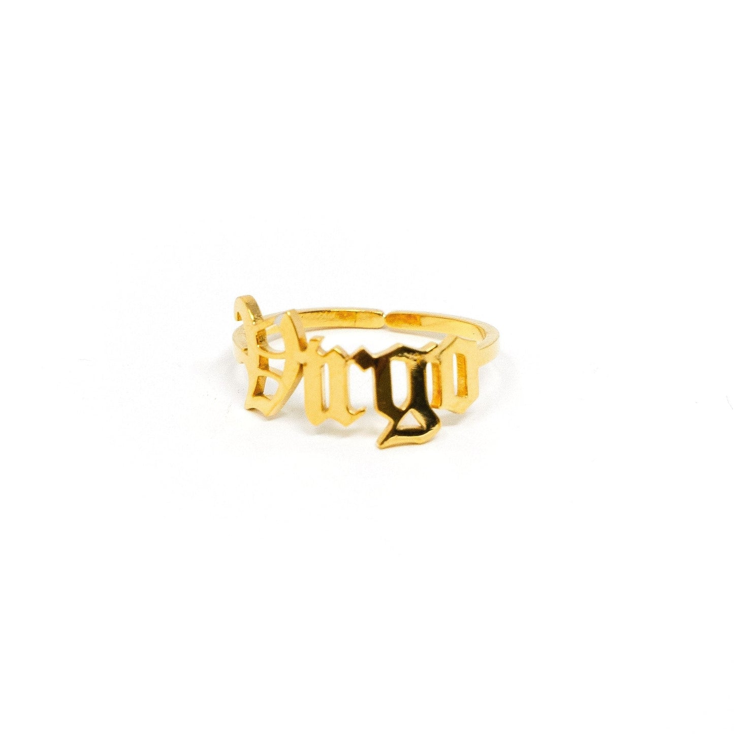 Zodiac Olde English Adjustable Rings