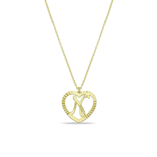 Muse Heart Initial Necklace