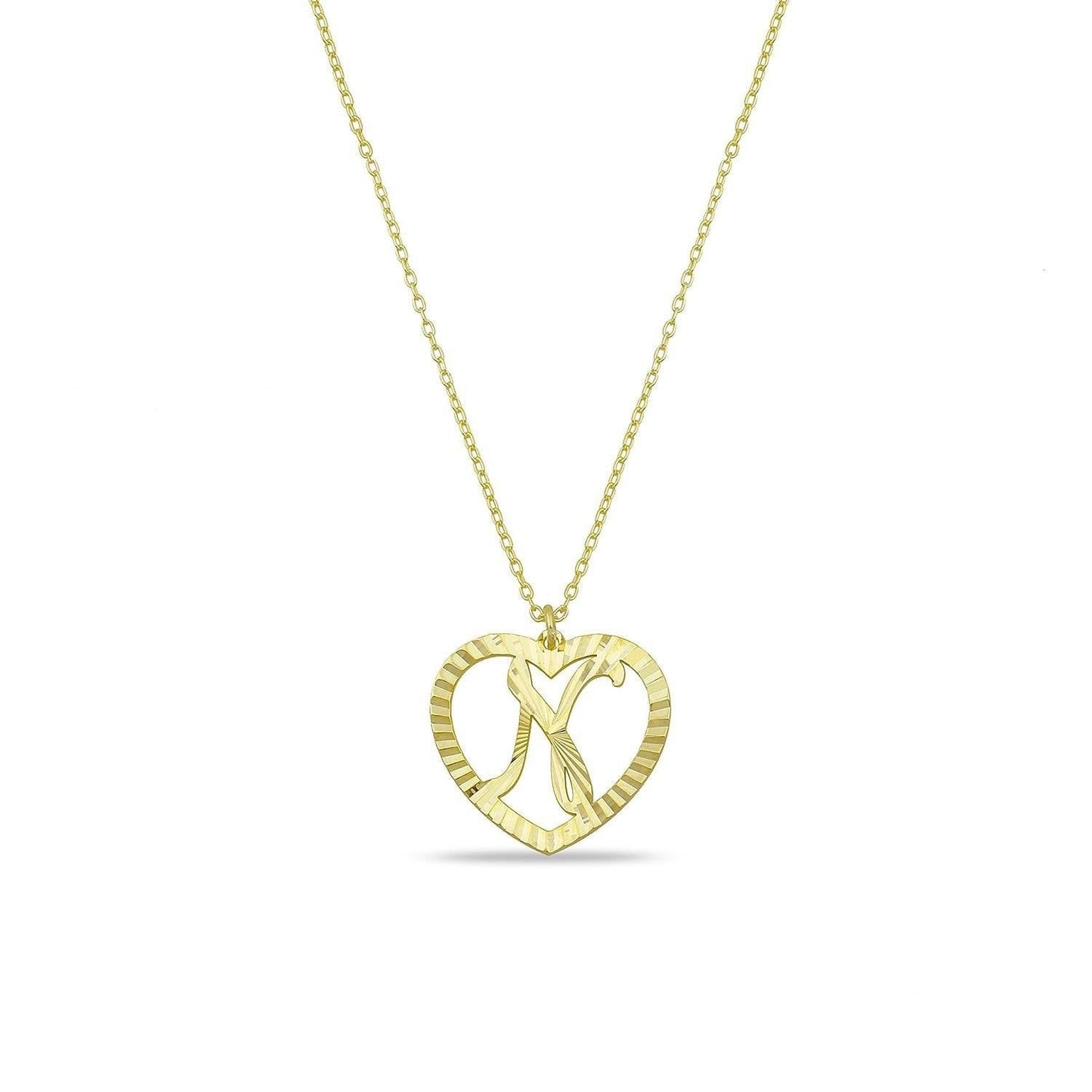 Muse Heart Initial Necklace