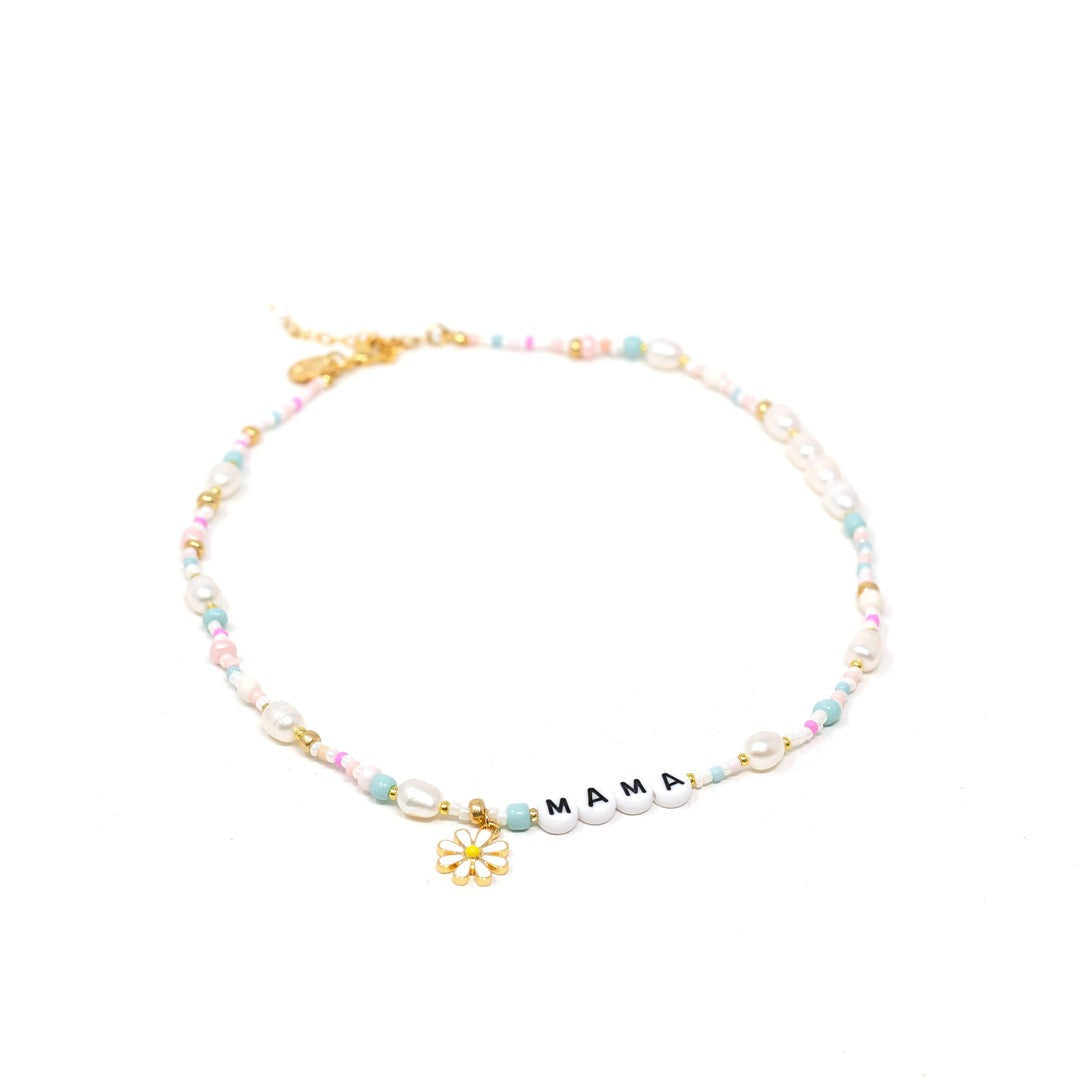 Customized Pastels and Pearls Beaded Necklace