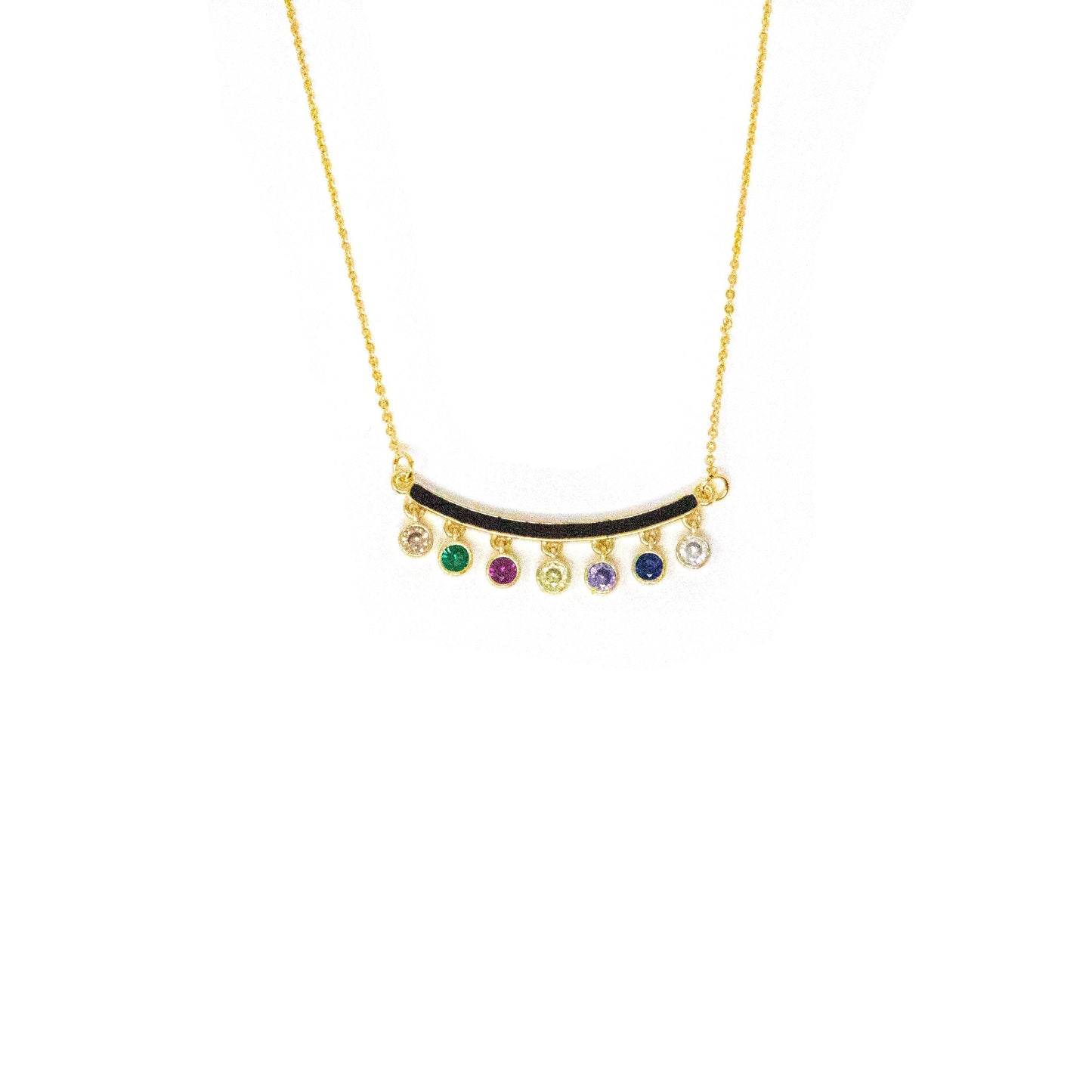 Bar Necklace With Swag