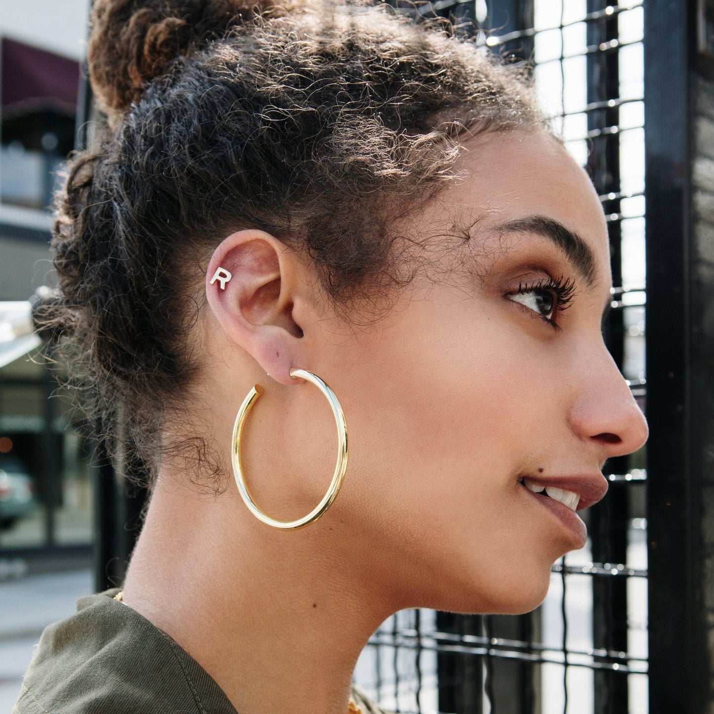 Classic Initial Earrings