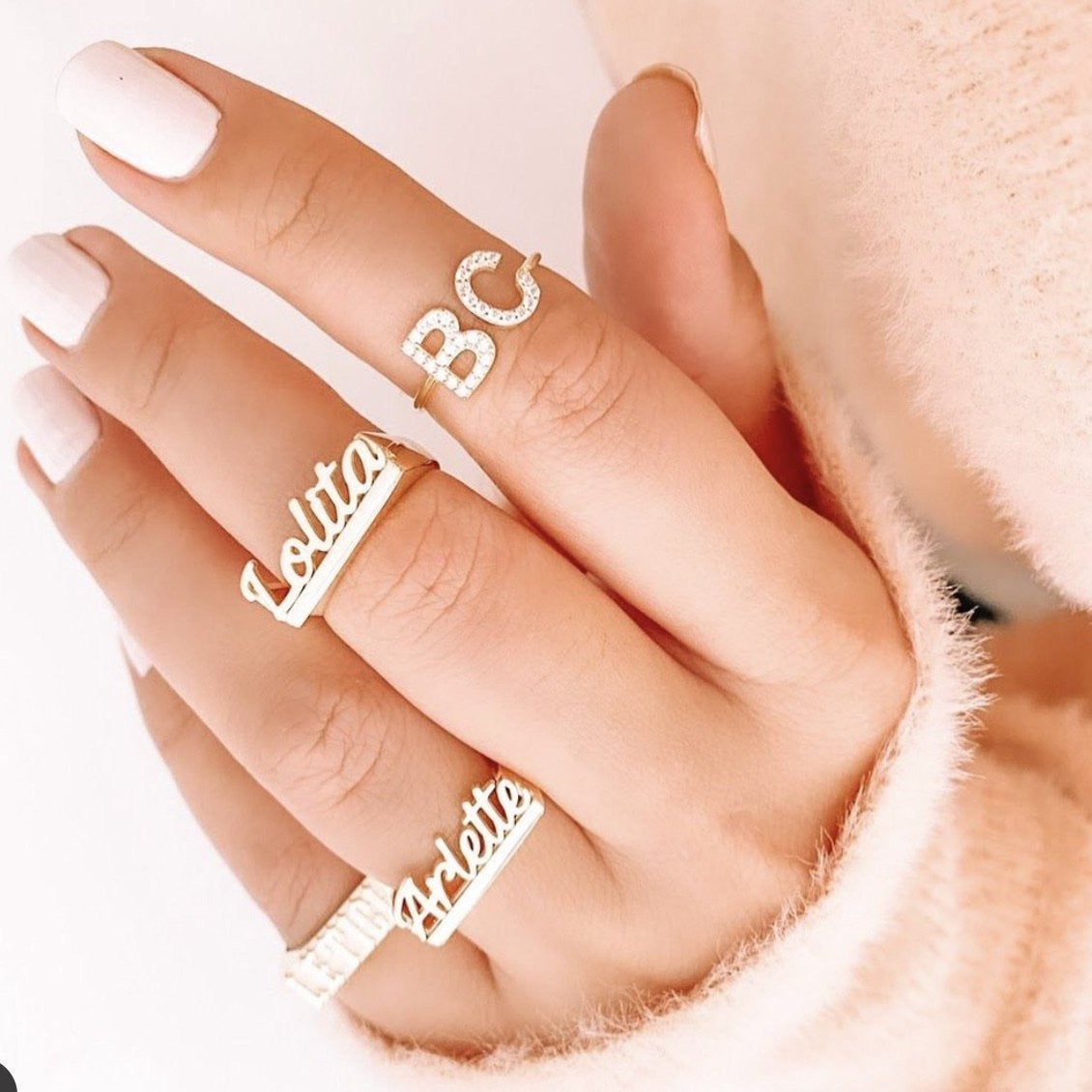 Custom Open Initial Ring