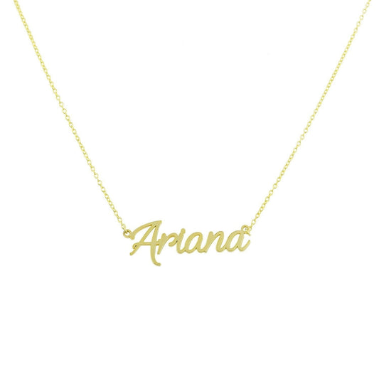 Custom Cursive Nameplate Necklace