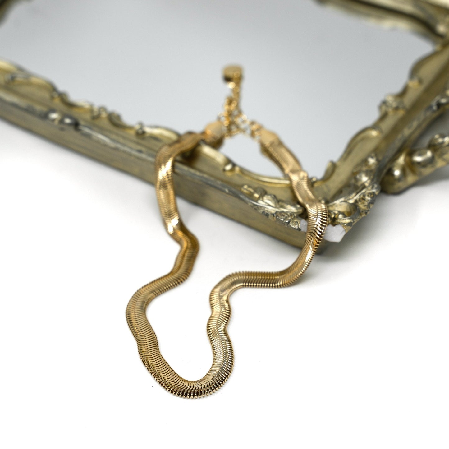 Liquid Gold Herringbone Necklace