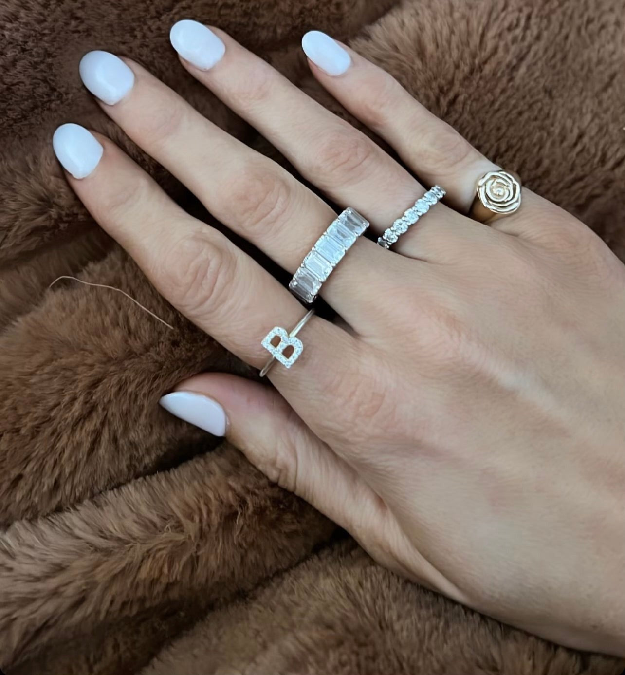 Adjustable Crystal Initial Ring