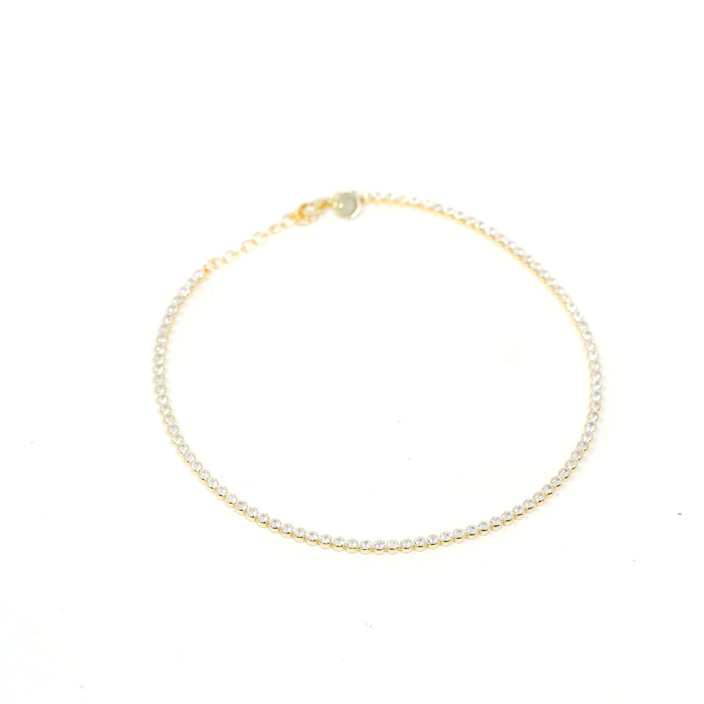 Morgan Bezel Tennis Necklace