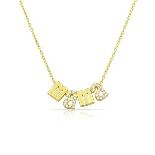 Mama Gold Charm Necklace