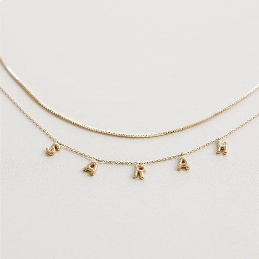 It’s All in a Name® Mini Bubble Letters Necklace