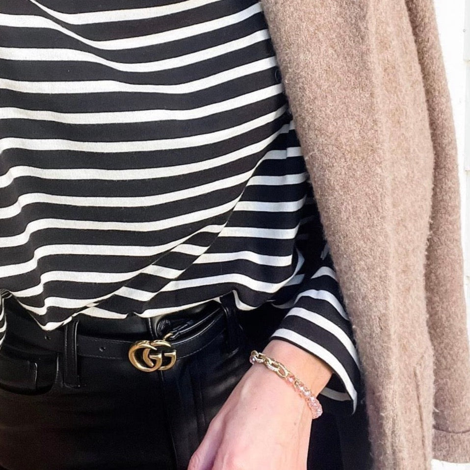 The Hope Pink Link Bracelet by Loverly Grey