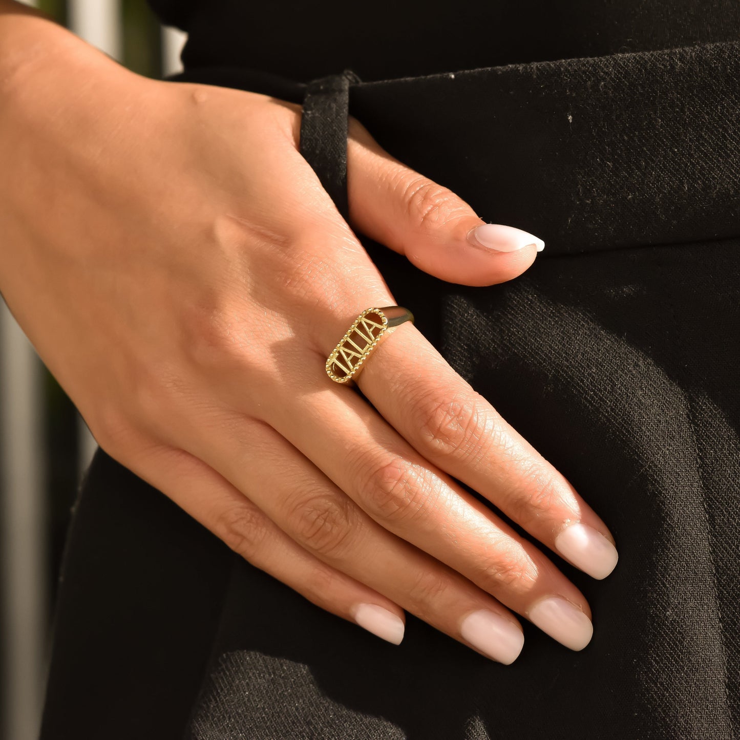 Custom Nameplate Ring