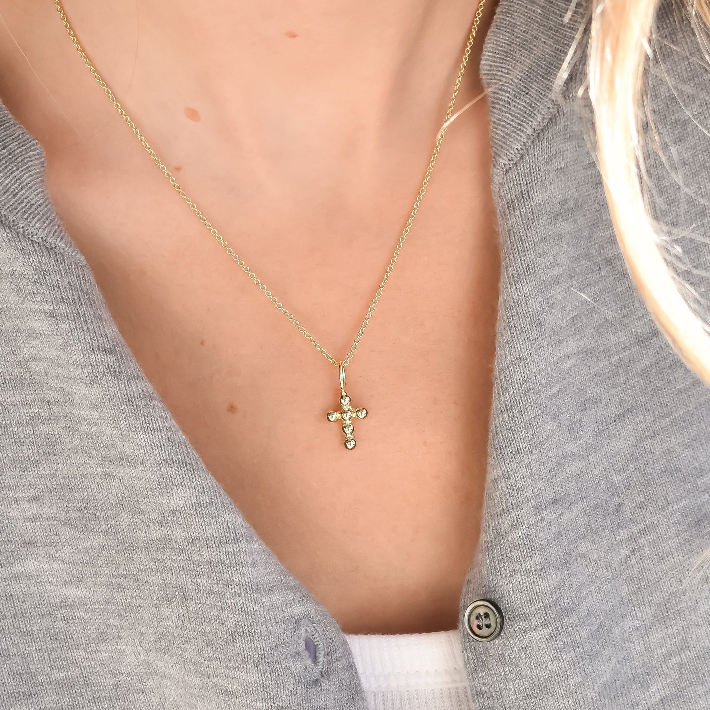Mini Hope Cross Charm