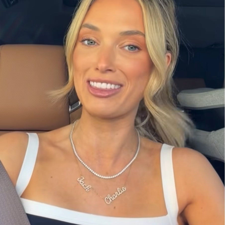 Custom Crystal Script My Mantra Name Necklace
