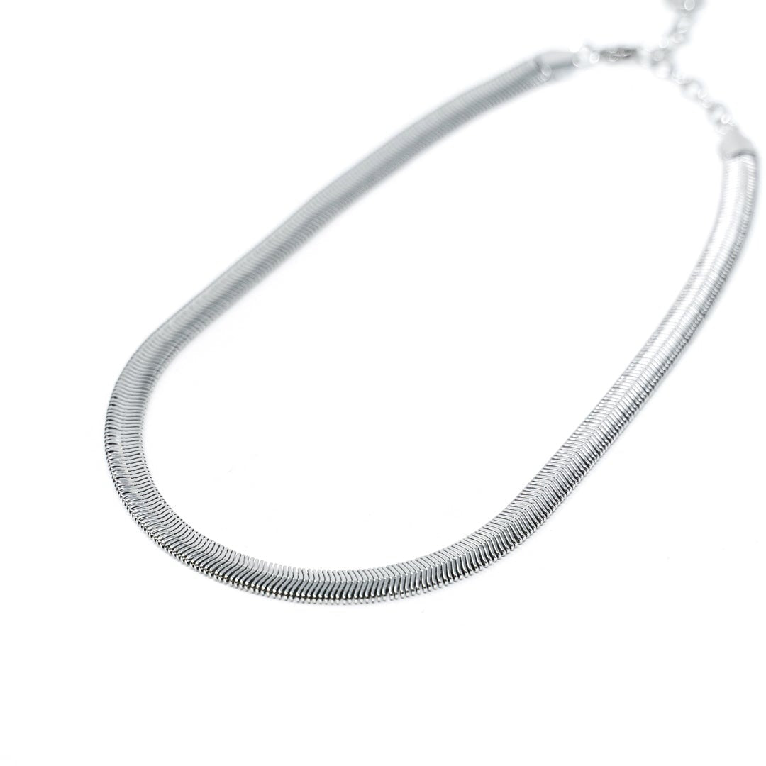 Liquid Gold Herringbone Necklace