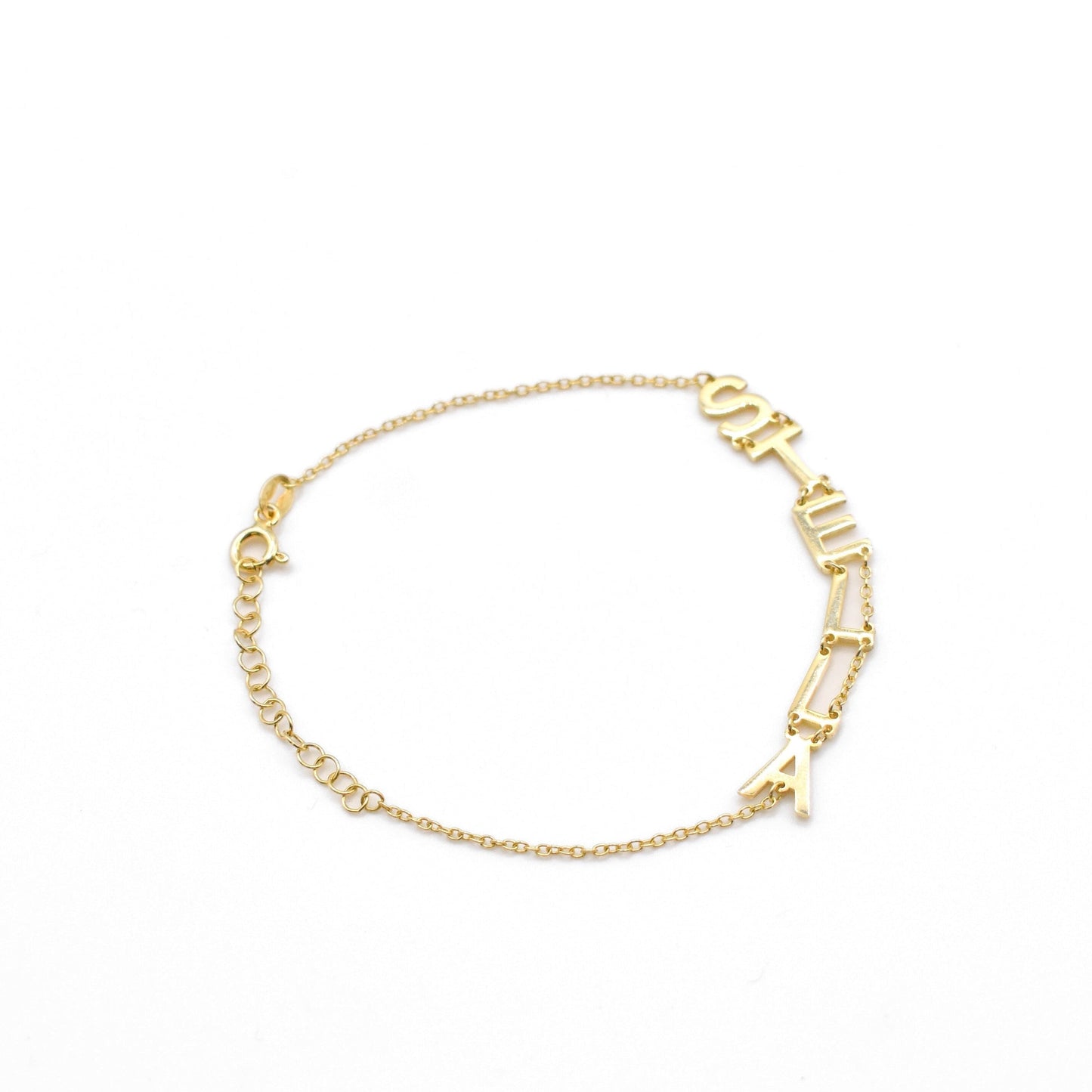 Custom Vertical Name Bracelet