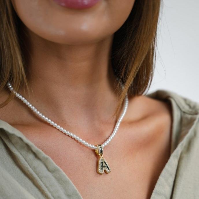 Bling Initial Necklace