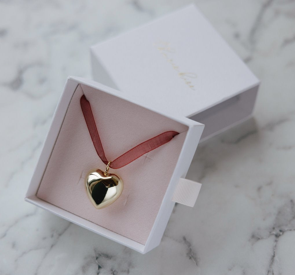 Large Puffy Heart Charm