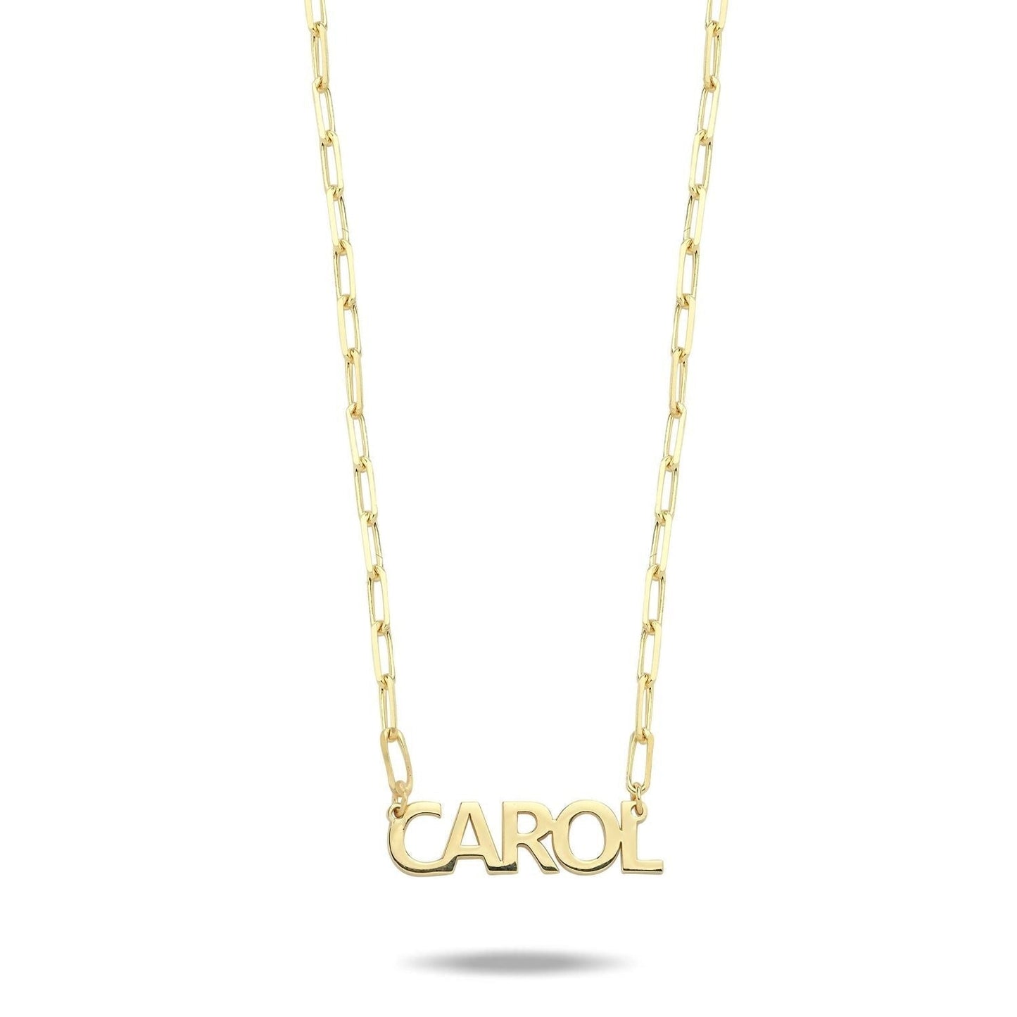 Custom Mini Paperclip My Mantra / Name Necklace