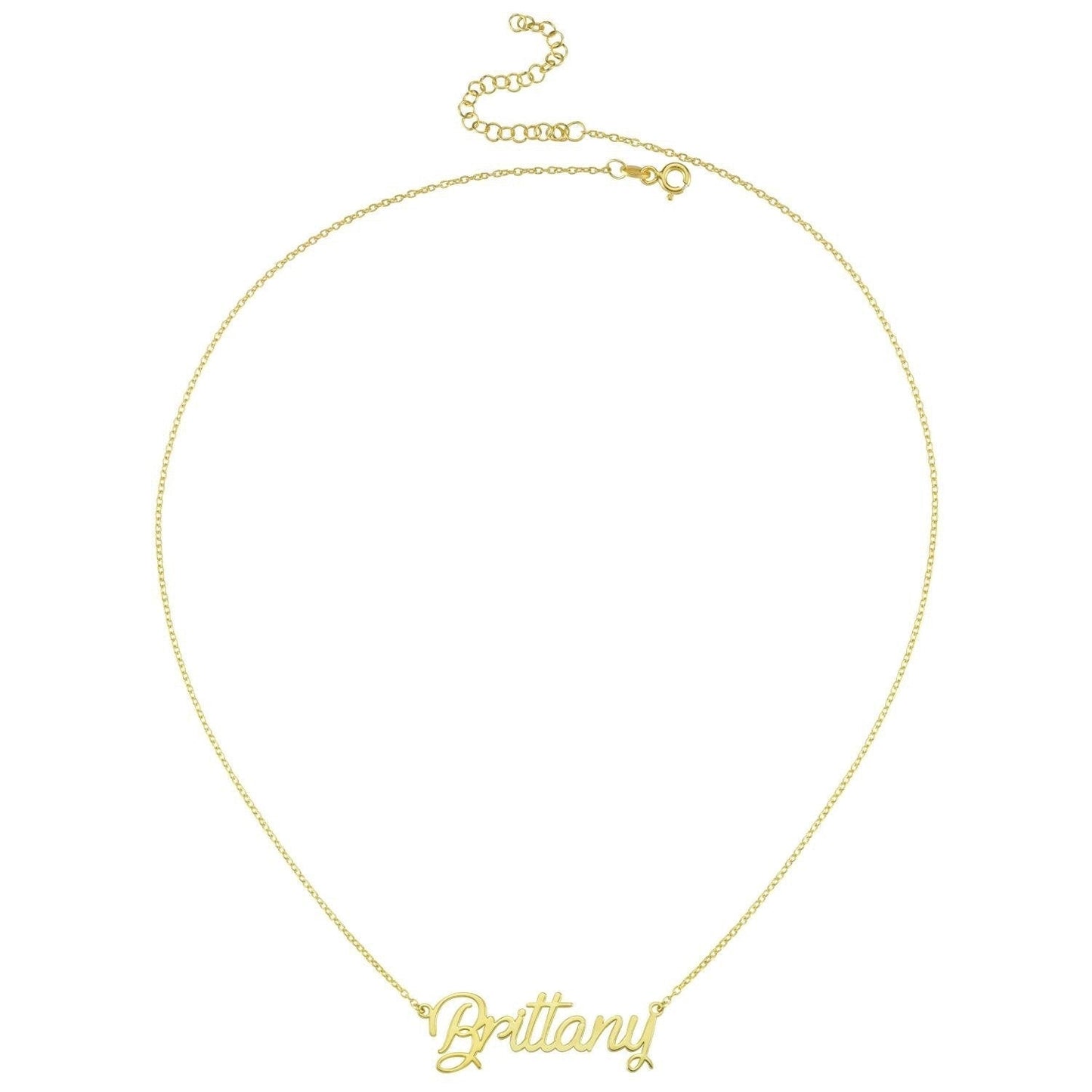Custom Cursive Nameplate Necklace