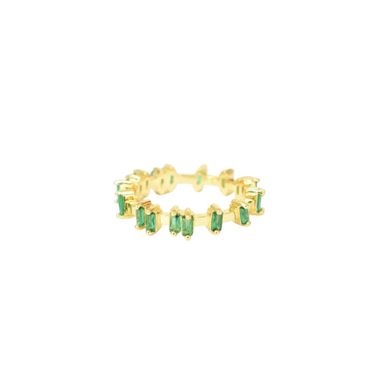 Emerald Baguette Ring