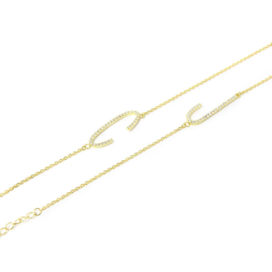 Tall Initial Bracelet