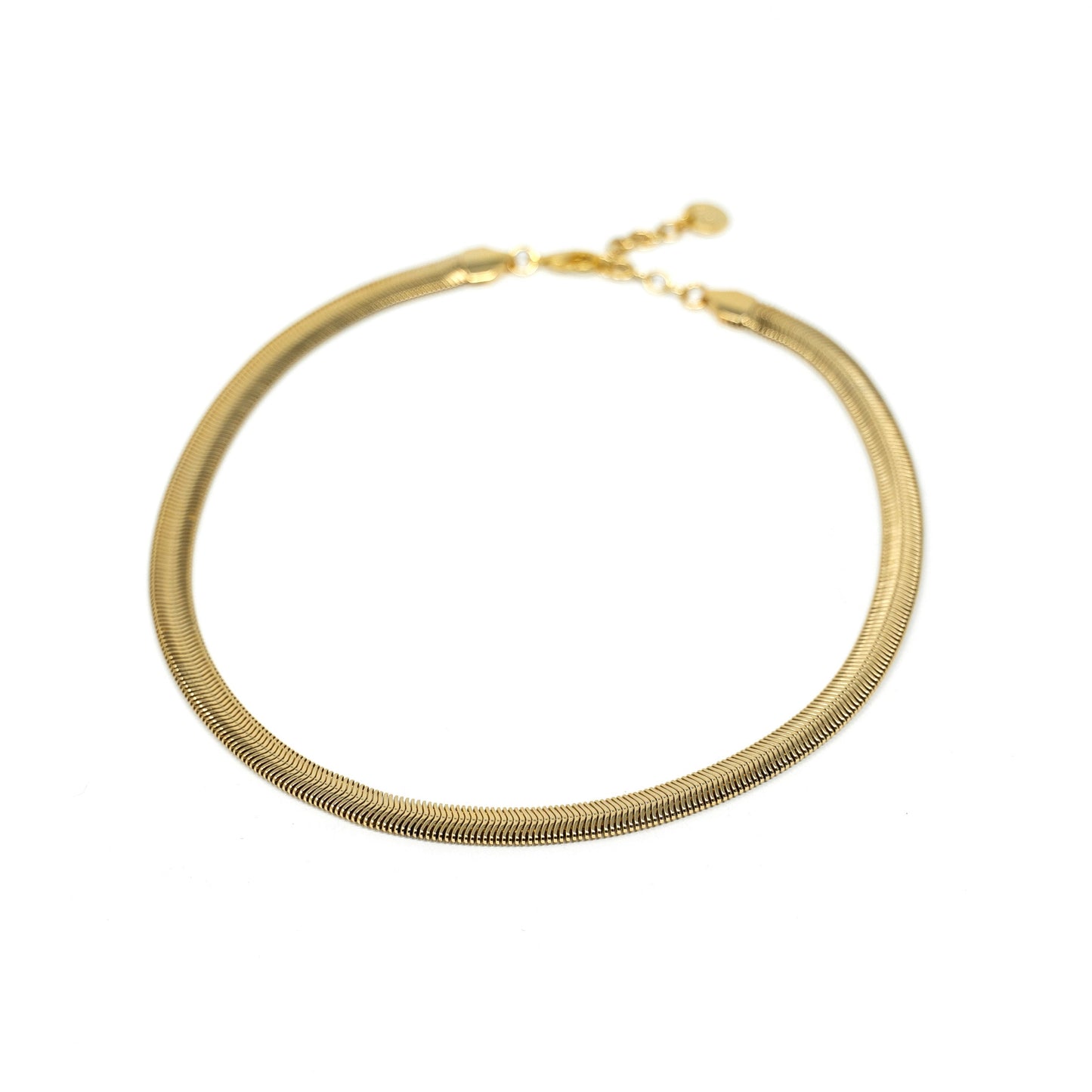 Liquid Gold Herringbone Necklace