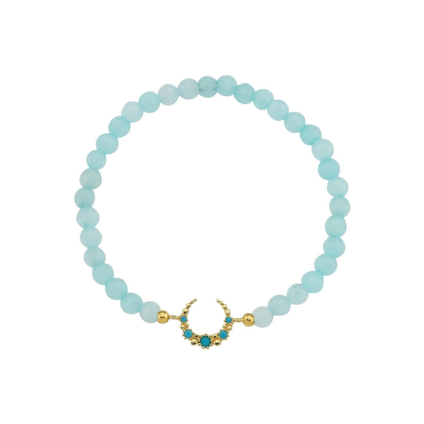 Crystal Crescent Moon Stretch Bracelets