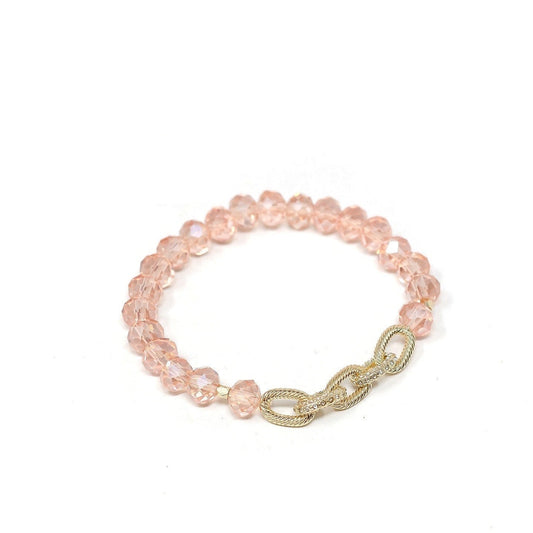 The Hope Pink Link Bracelet by Loverly Grey