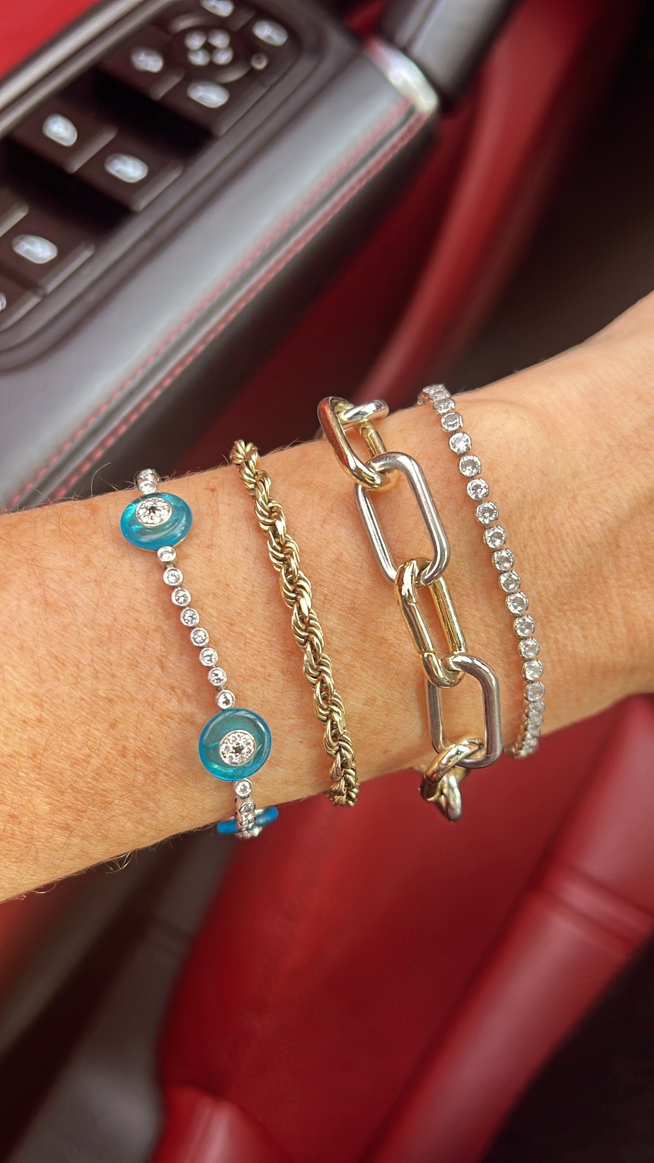 Morgan Bezel Tennis Bracelet