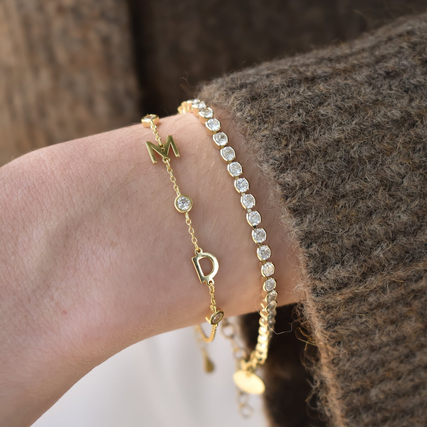 Morgan Bezel Tennis Bracelet
