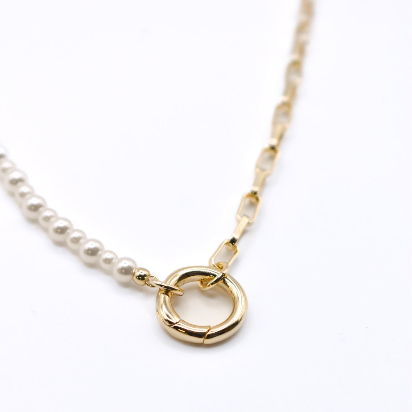 Pearl and Paperclip Chain