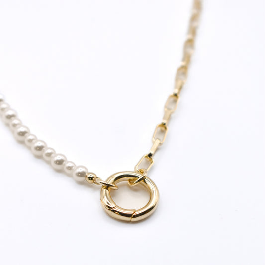 Pearl and Paperclip Chain