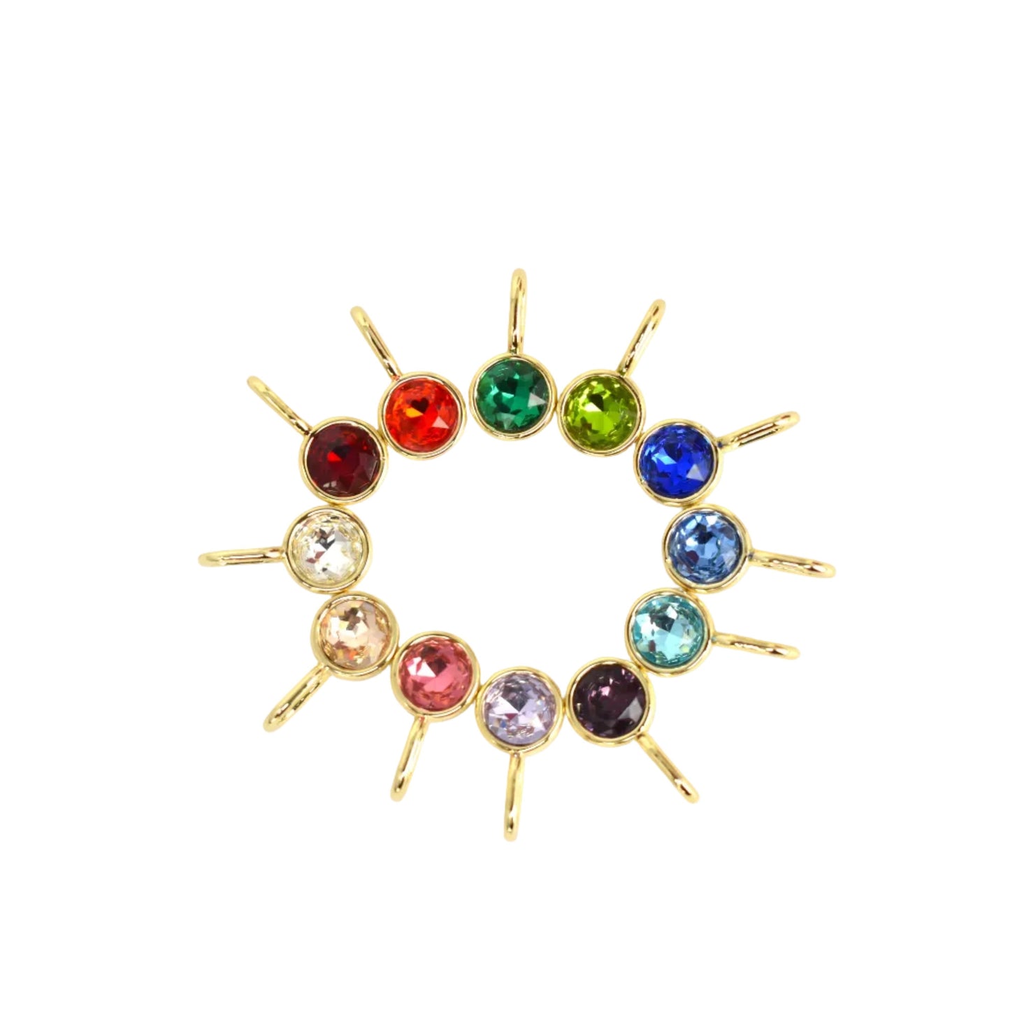 Bezel Stone Charms
