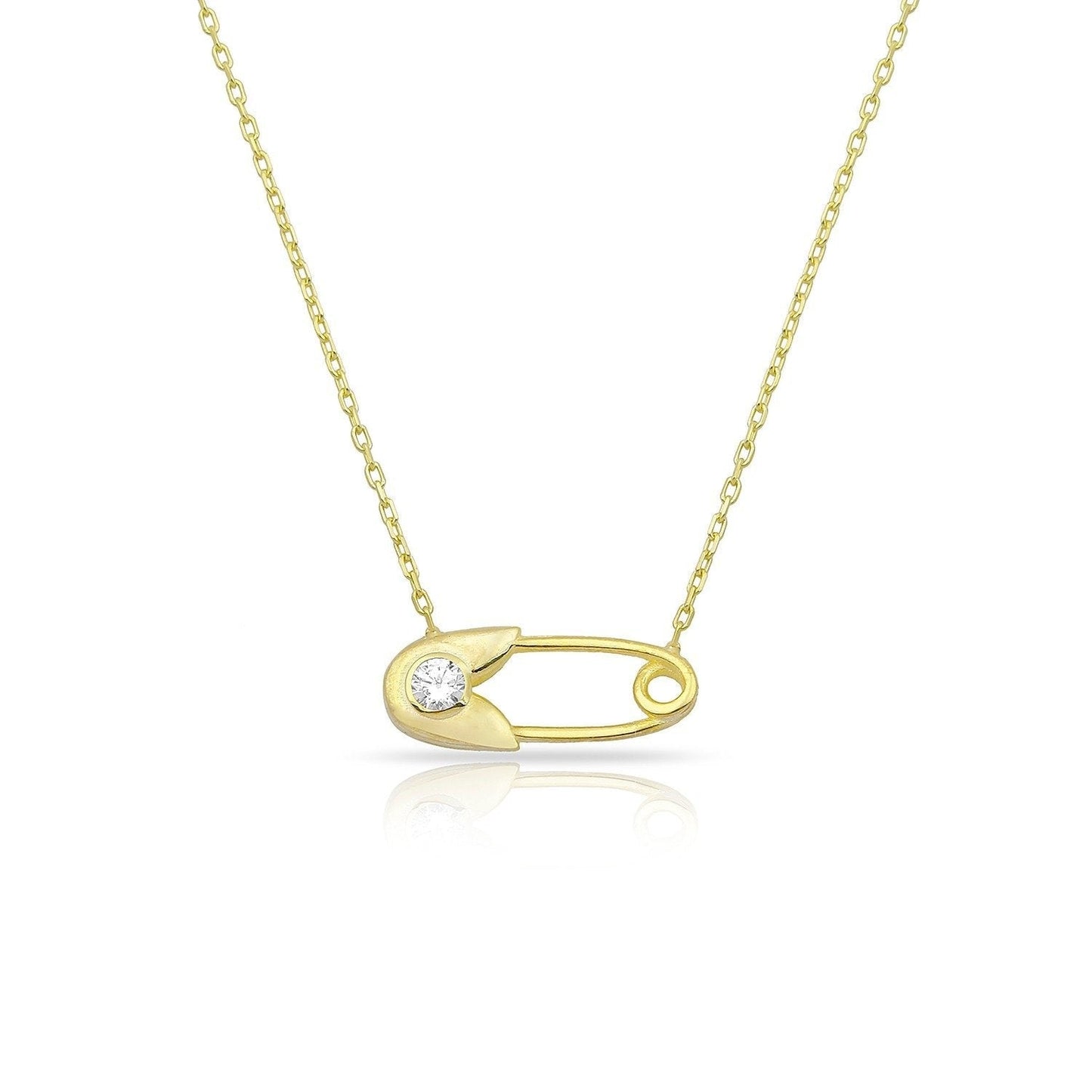 Dainty Gold Paperclip Necklace
